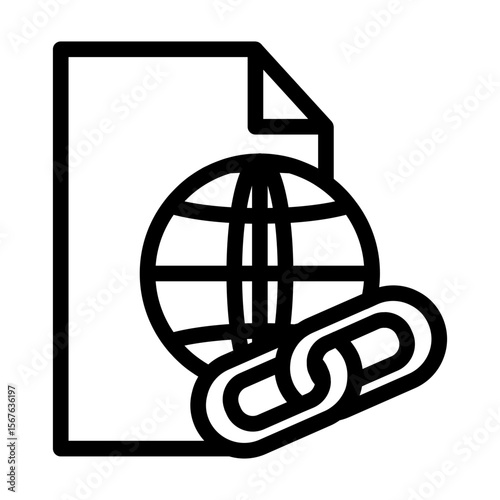 hyperlink line icon
