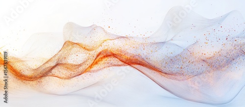 Abstract flowing shapes of soft color