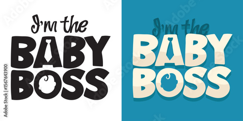 Flat hand drawn doodle lettering quote about little baby. Lettering for t-shirt design, mug print, bag print, clothes fashion. 100% hand drawn vector image. Baby shower.