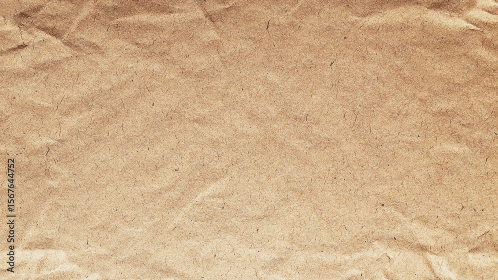 Brown paper with wrinkles texture background. Realistic old paper texture with empty space, paper texture background Brown paper with wrinkles texture background. Realistic old paper texture with empty space, paper texture background