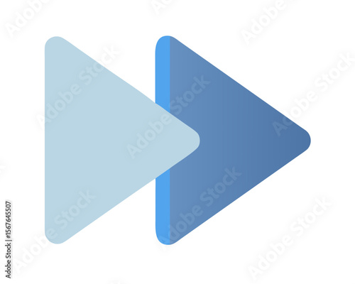 Fast Forward, Replay, Undo, Skip Button Vector Icons for Music Player

