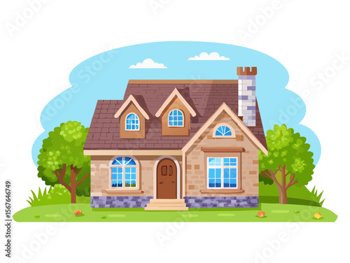 vector illustration of a house