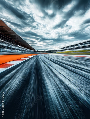 F1 Formula One racing track motion blur background