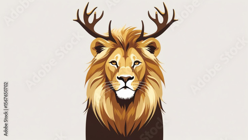 vector illustration of a lion