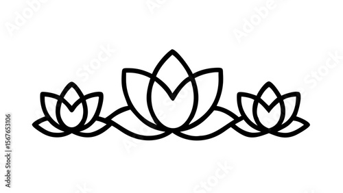 set of vector flowers