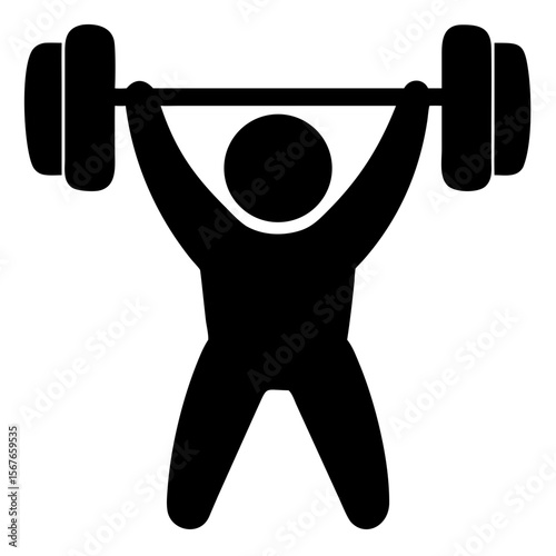 Black and White Gym Vector Art | Minimalist Line Illustration of Football Player.