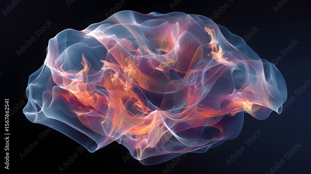 Obraz premium Brain Emotions: Abstract Mental States