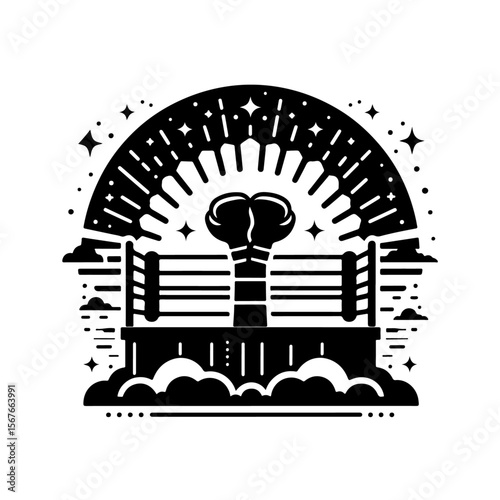 boxing Ring Silhouette , boxing Ring vector