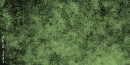 Abstract textured green background with gradient effect and vivid artistic design. Dark black, green textured old grunge wall background smoke splashed artist. Grungy canvas background or texture.