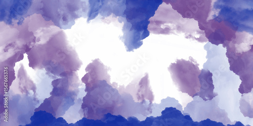 Dramatic clouds filling the sky, creating a moody and atmospheric scene. Clouds Against a Blue Sky. Spectacular abstract background of thunderstorm sky with dark ominous clouds. 