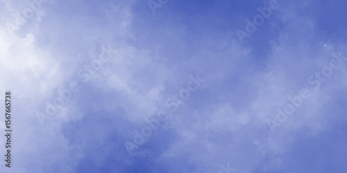 Modern Light sky-blue shades watercolor background. Grunge smog texture. blue sky with clouds. Blue watercolor background for textures backgrounds and web banners design