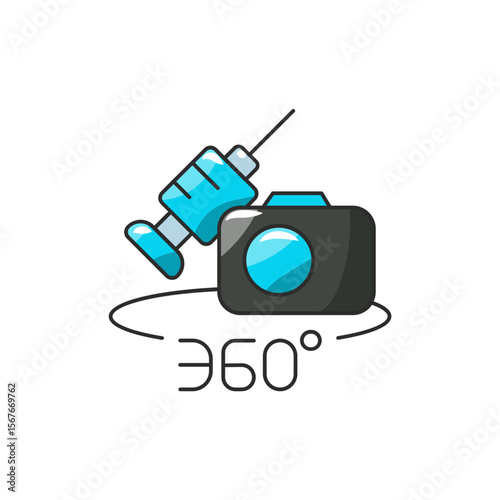 Robo Scope Icon, 360° Robotic Endoscopy Camera.