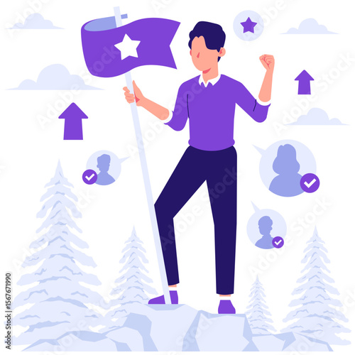 leaders who hold the flag successfully improve the performance of their colleagues