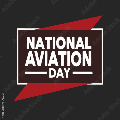Bold graphic aviation celebration national