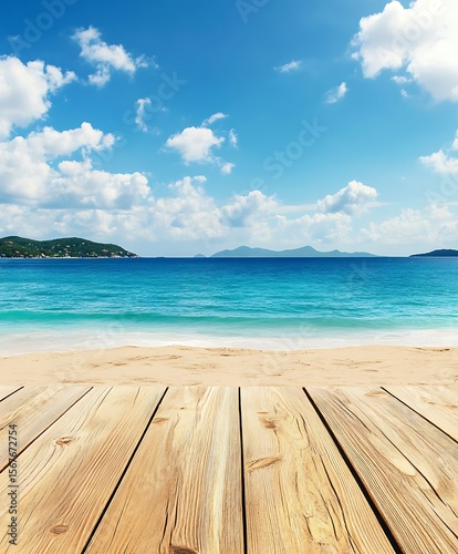 wooden pier on the beach