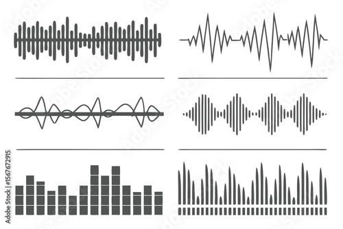 Various Audio Waveform and Spectrum Examples