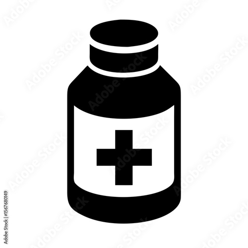 medicine bottle with medicine