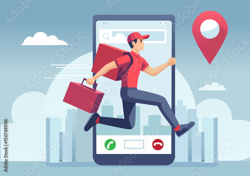 Fast delivery via application or online system