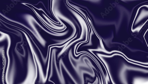 Abstract Navy Blue and White Liquid Marble Texture Background