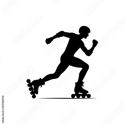  Rollerblade  Silhouette ,  Rollerblade vector