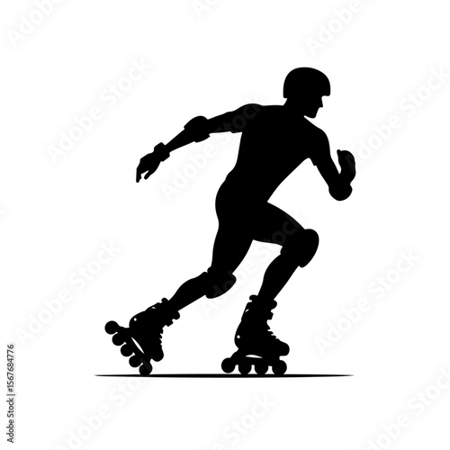  Rollerblade  Silhouette ,  Rollerblade vector