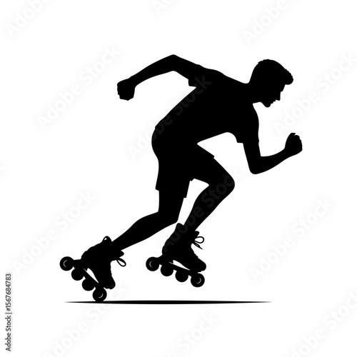  Rollerblade  Silhouette ,  Rollerblade vector