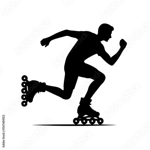  Rollerblade  Silhouette ,  Rollerblade vector