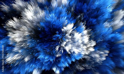 Abstract Blue Swirl Design with Dynamic Energy and Vibrant Colors