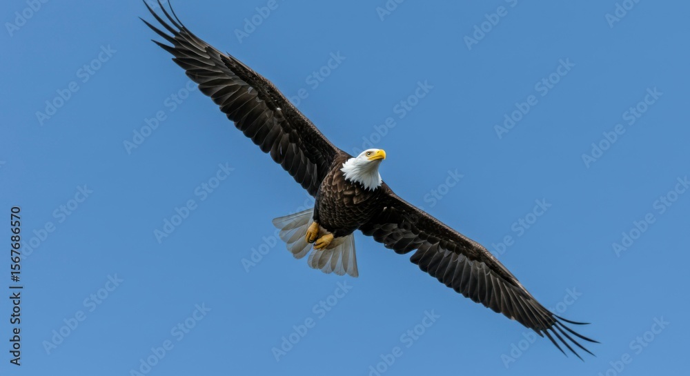 Fototapeta premium Majestic eagle soaring (2)