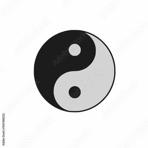 The classic philosophical symbol of Yin and Yang, representing balance and duality in life.