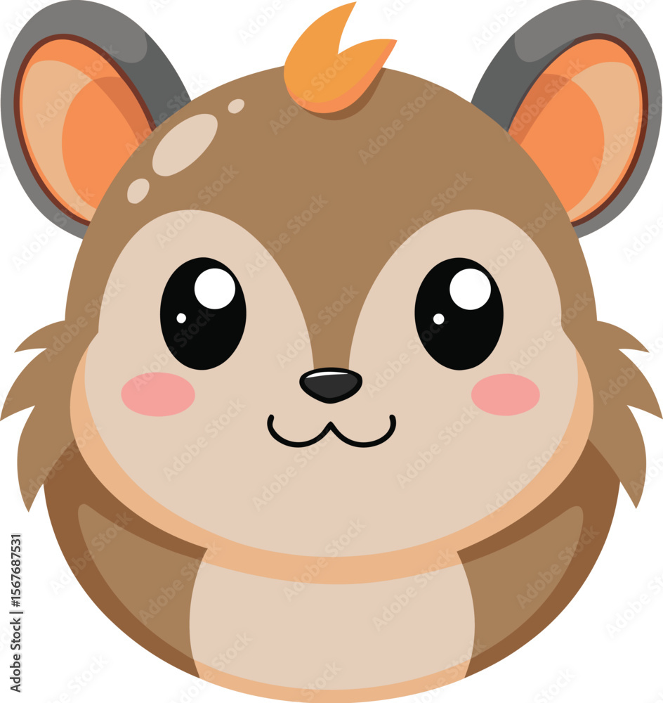 Cartoon Squirrel Vector Head Cartoon Squirrel Vector Head