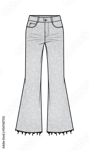 Pants Designs, Illustrator Vector, Streetwear Vector, Trouser Illustration, fashion design, pants drawing, cad design, vector drawing