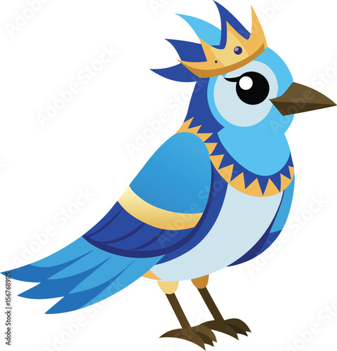 Purple Phoenix Bird with Wings Up