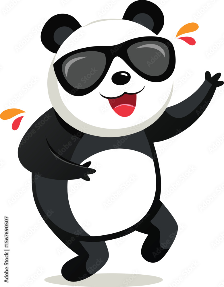 Naklejka premium Ice Blue Angry Owl Vector