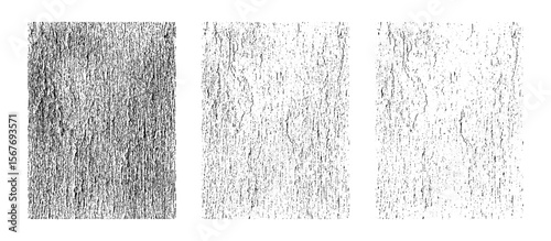 Black Grunge Texture Overlay and Distressed Surface Effect with Scratched Noise Illustration on Transparent background