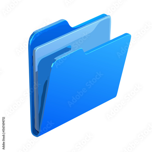 blue folder with red folder