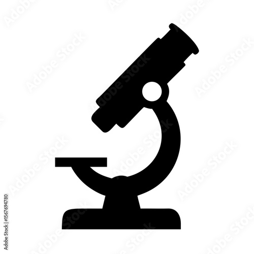 microscope isolated on white