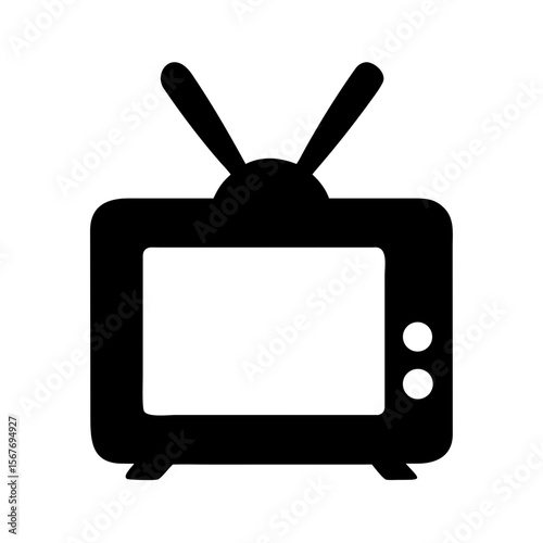 retro tv vector illustration