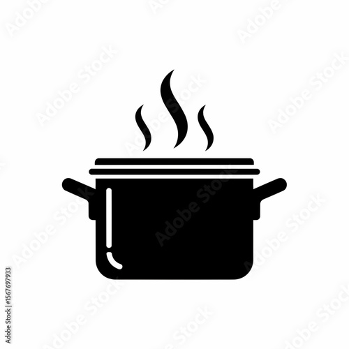 Steaming Pot Icon Hot Food, Cooking, Kitchen, Recipe, Culinary