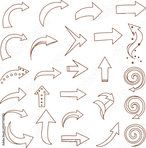 Hand Drawn Arrows Pack – Perfect for Presentations & Graphic Design