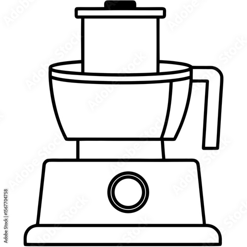 Food Processor  Electronic Device Icon  High-Quality AI Vector Design for Tech Projects