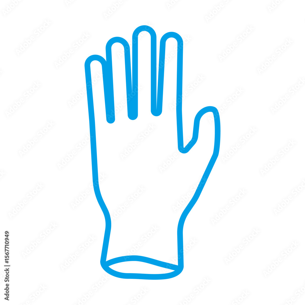 Obraz premium ゴム手袋のベクターアイコン_04