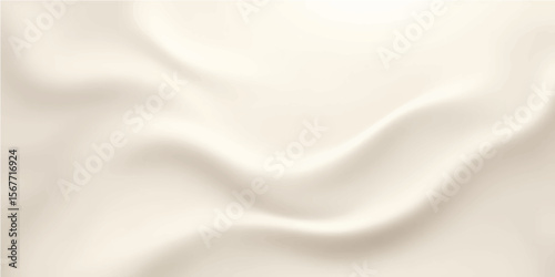 Elegant white silk and satin fabrics create a smooth, flowing texture with soft waves, perfect as a luxurious backdrop or design element