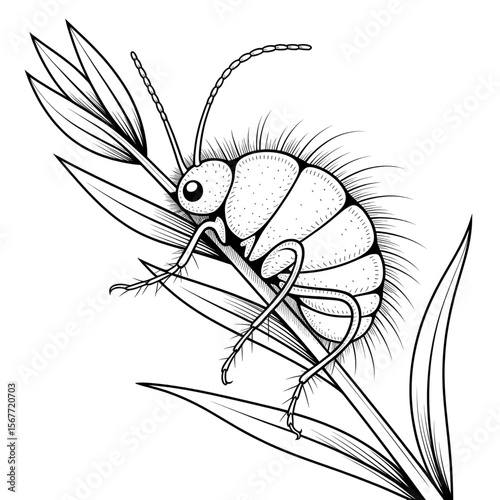 Line line drawing coloring page
