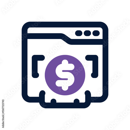 income duotone icon. Sleek and modern vector icon for websites, mobile apps, marketing materials, and corporate design. Fully scalable and ready to use.