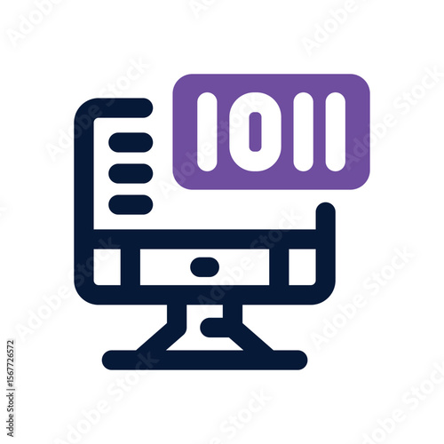 computer code duotone icon. Sleek and modern vector icon for websites, mobile apps, marketing materials, and corporate design. Fully scalable and ready to use.