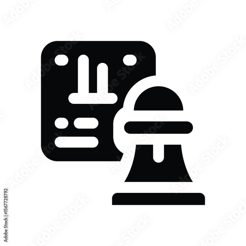 adaptation glyph icon. Strong and solid vector icon for websites, mobile interfaces, presentations, and visual branding. High quality and easy to edit.