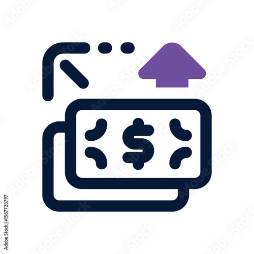 inflation duotone icon. Sleek and modern vector icon for websites, mobile apps, marketing materials, and corporate design. Fully scalable and ready to use.