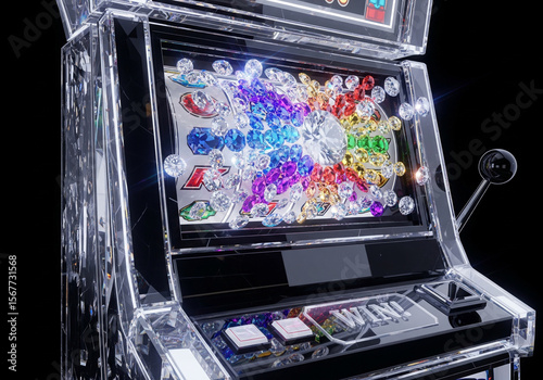 Modern Transparent Casino Slot Machine