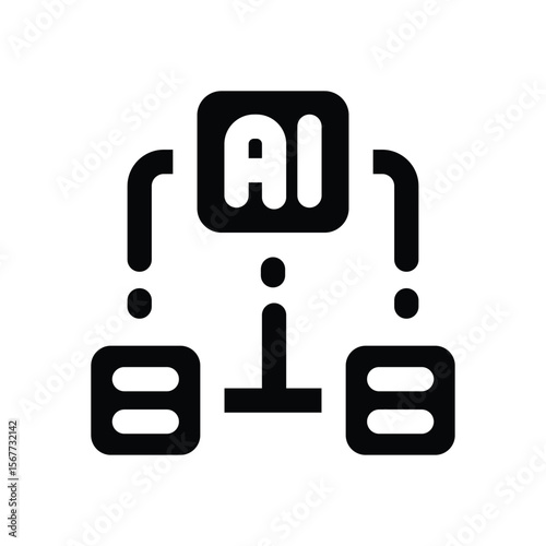 generator glyph icon. Strong and solid vector icon for websites, mobile interfaces, presentations, and visual branding. High quality and easy to edit.